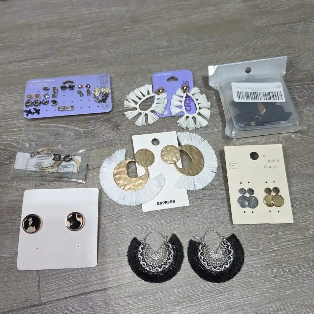 Lot of 20 pairs of earrings Indie Boho